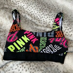 Victoria's Secret Multicolor Graphic Sports Bra